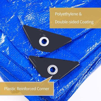 Plastic Outdoor Waterproof Blue PE Tarpaulin with UV Treated 